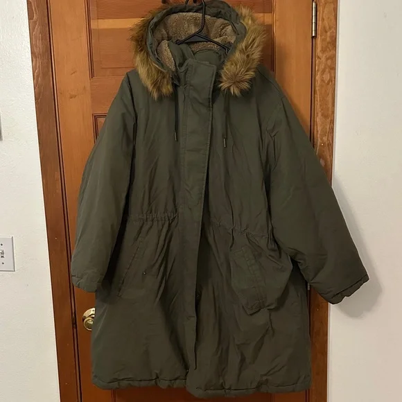 Ava & Viv Khaki Water-Repellent Jacket - Picture 1 of 8